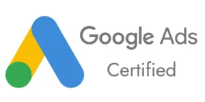 Certification Google Ads démontrant une expertise en publicité digitale.