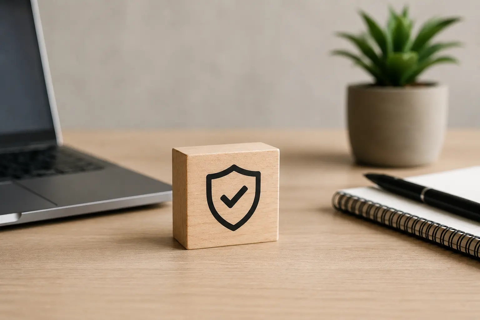 Symbole de protection des données et de cybersécurité pour les entreprises.
